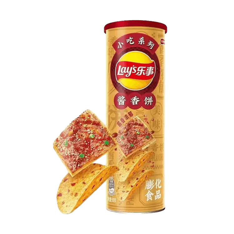 Lay's Stax Spicy Saucy Pancake Flavor Potato Chip 4 pack (90g) (China)