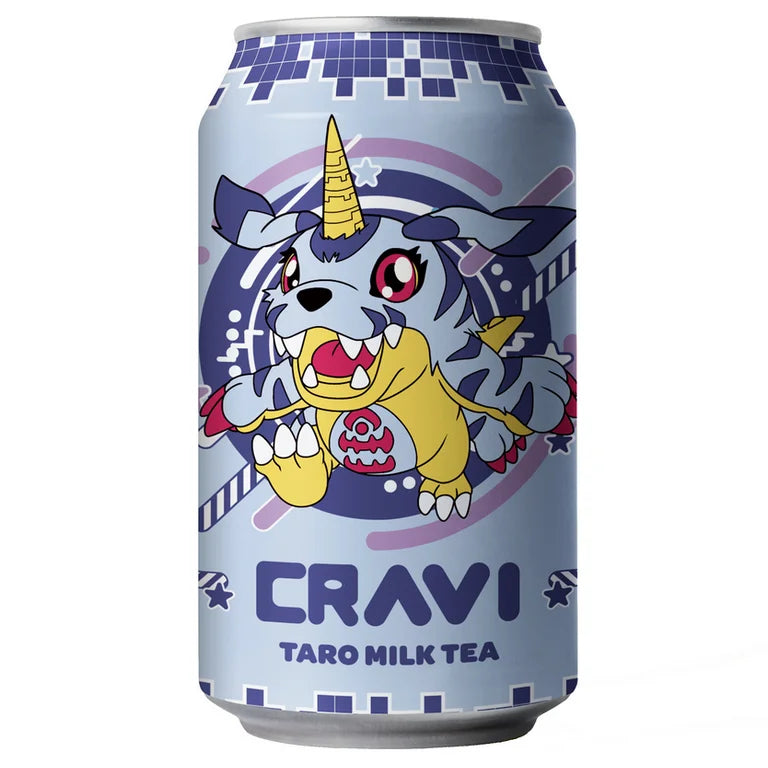 Cravi Digimon Taro Milk Tea (315ml) China (12pk)