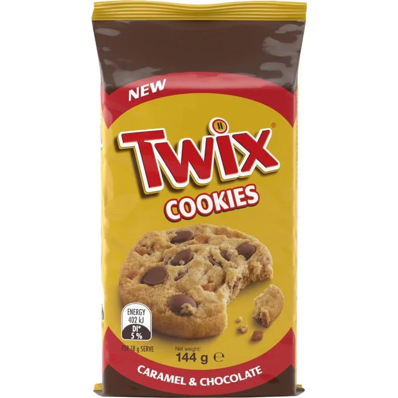 Twix Cookies Caramel & Chocolate 8ct (144g) (UK)