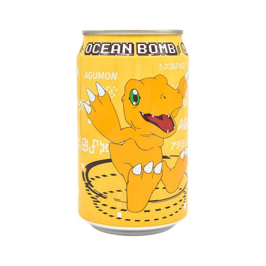 Ocean Bomb Digimon Adventure Agumon Sparkling Water (330ml) – China (6 Pack)