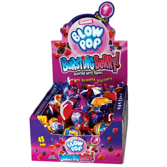 Charms Blow Pop Bursting Berry Flavor (18.4g) (48ct)