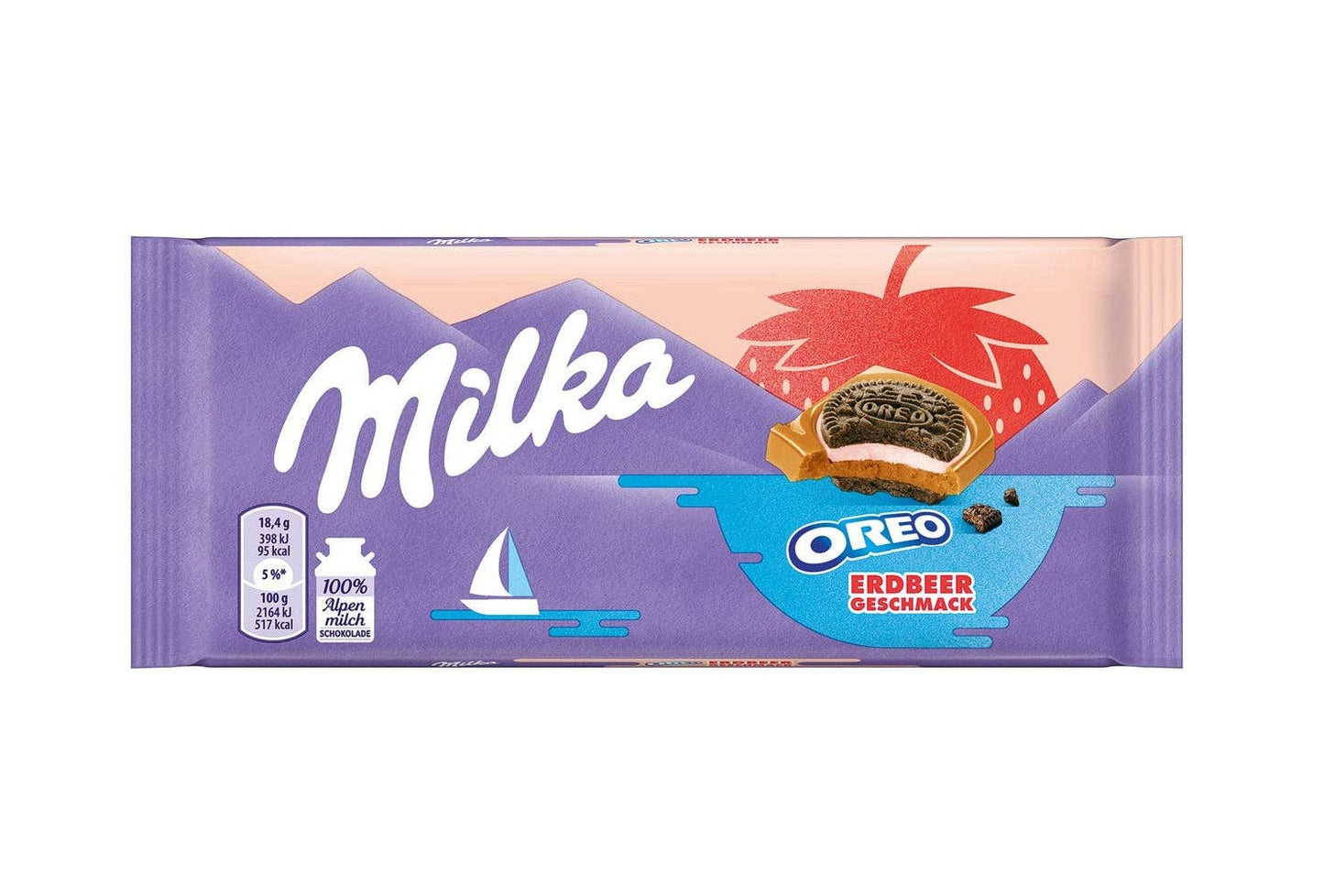 Milka Oreo Strawberry Bar (92g) 16-Pack