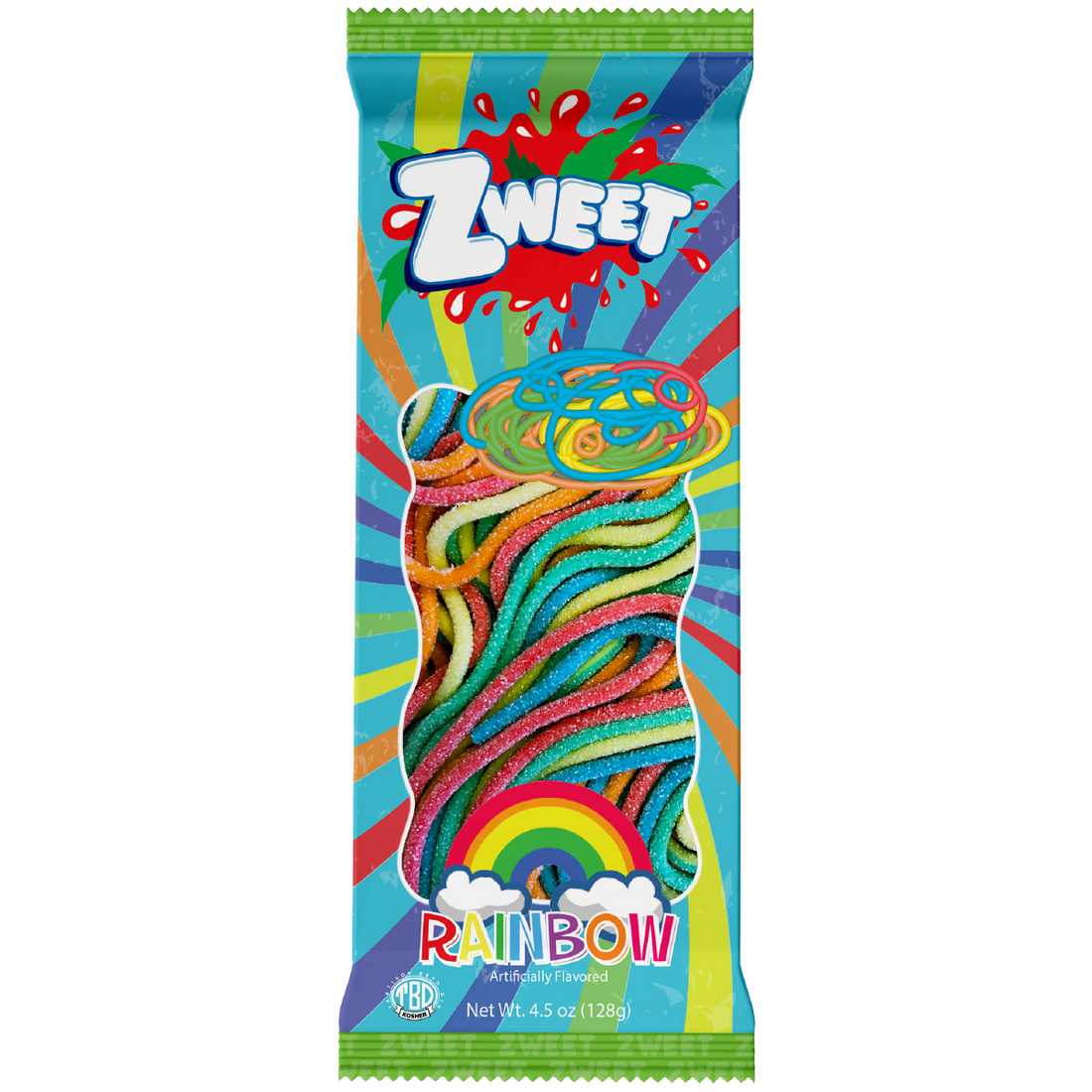 Sour Silly Spagetti | Zweet | 4.5 oz (12 Pack)