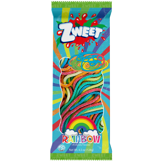 Sour Silly Spagetti | Zweet | 4.5 oz (12 Pack)