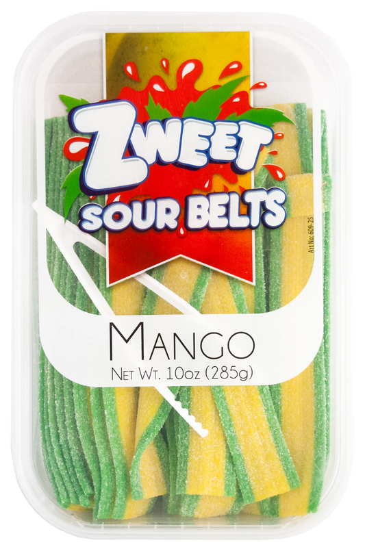 Sour Mango Belts | Zweet | 10 oz (3 pack)