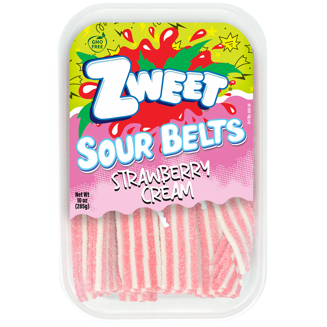 Sour Strawberry Creamsicle Belts | Zweet | 10 oz (3 pack)