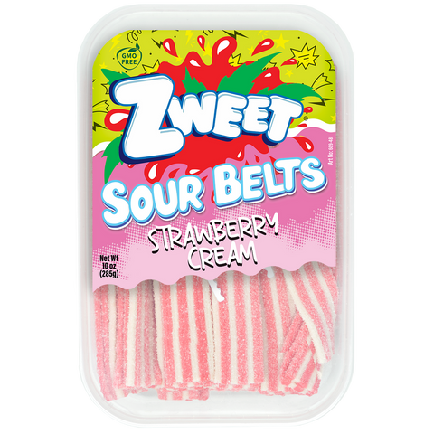 Sour Strawberry Creamsicle Belts | Zweet | 10 oz (3 pack)