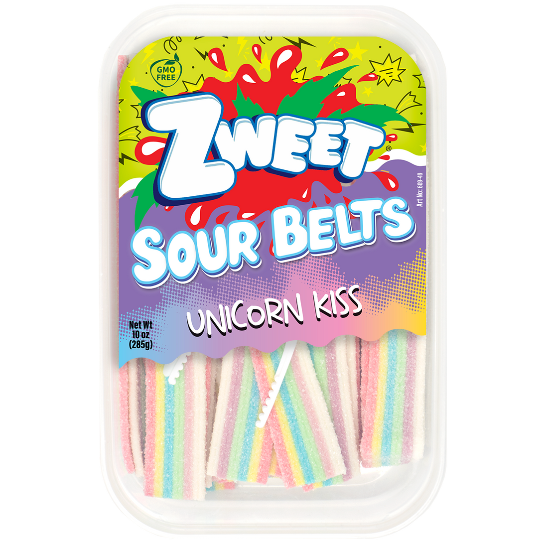 Sour Unicorn Kiss Belts | Zweet | 10 oz (3 Pack)