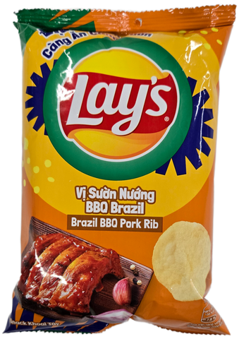 Lay’s Brazil BBQ Pork Rib 6ct (32g) (Vietnam)