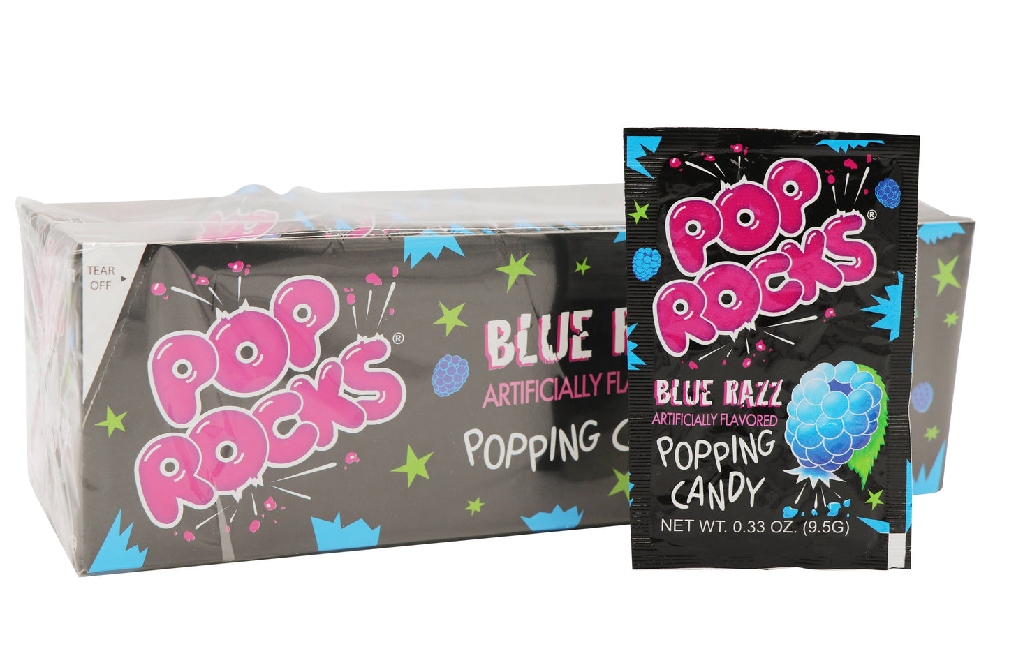 Pop Rocks, Blue Razz, 0.33oz, 24Ct Case