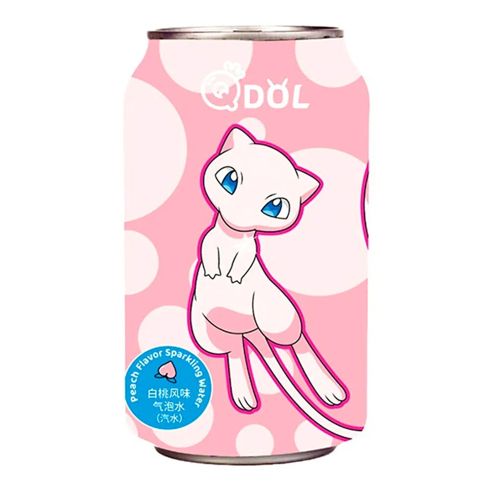 QDol Pokemon White Peach Sparkling Water Eevee (330ml) (China) 6-Pack