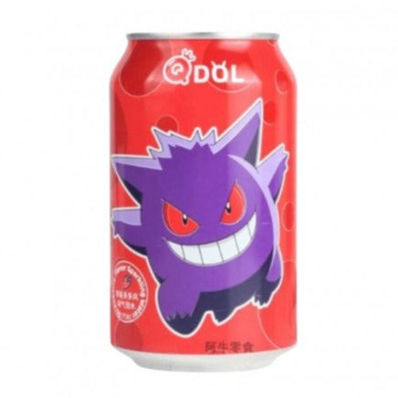 QDol Pokemon Strawberry Sparkling Water Gengar (330ml) (China) 6-Pack