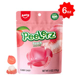 Amos Peelerz Peach 6 pack (6oz)