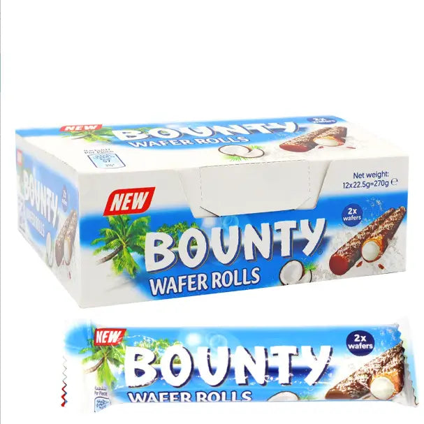 Bounty Coconut Wafer Rolls (12x22.5g) (Egypt)