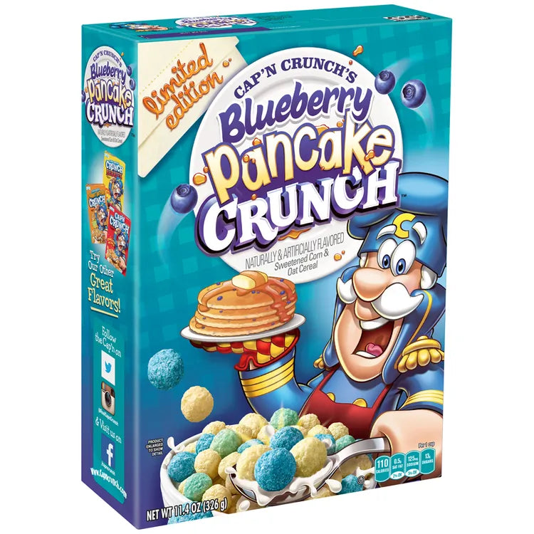 LIMITED EDITION: CAP'n CRUNCH BLueberry Pancake Crunch (288g Canada) 4 PACK