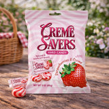 Creme Savers Hard Candy Strawberries & Creme 6ct (85g)