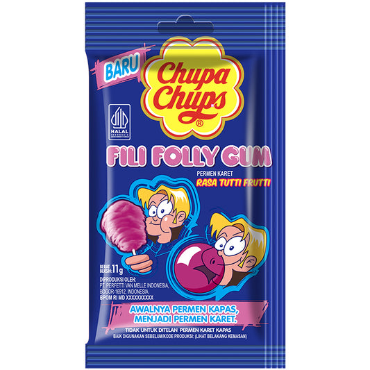 Chupa Chups Fili Folly Gum Tutti Frutti (11gx12) (Indonesia)