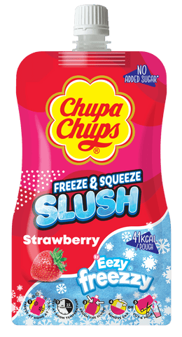 Chupa Chups Freeze & Squeeze Slush - Strawberry (250ml) (UK) 6-pack