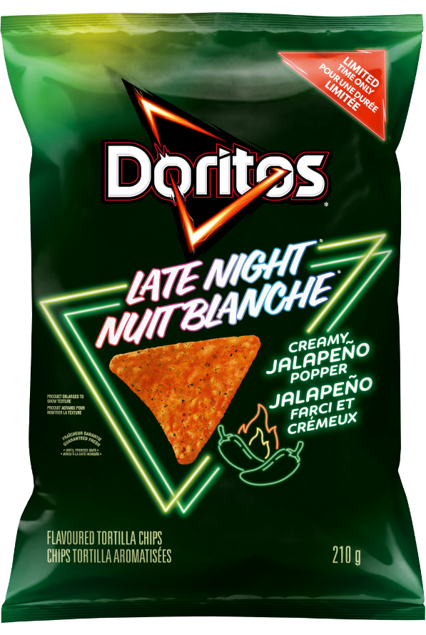 Doritos Late Night Creamy Jalapeno Popper (69g) Canada (6ct)