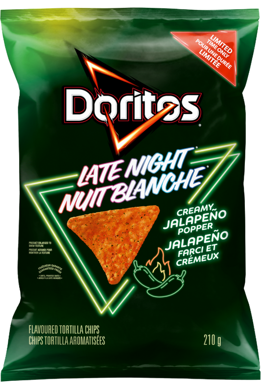 Doritos Late Night Creamy Jalapeno Popper (69g) Canada (6ct)