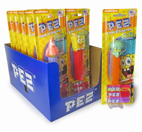Pez: SpongeBob Assorted Blister Pack Display of 12