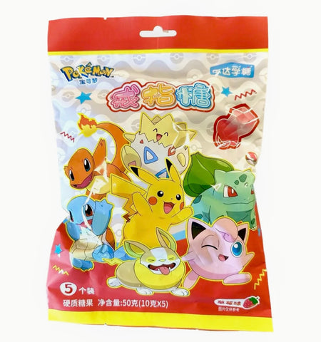 Leda Pokémon Ring Candy - Strawberry Flavor 4ct (50g) (China)