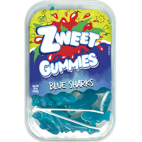 Gummy Blue Sharks | Zweet | 10 oz (3 Pack)