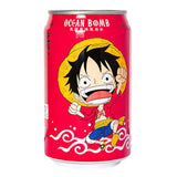 Ocean Bomb One Piece Sparkling Water Luffy Yogurt Flavor (330ml) (Taiwan) 6-Pack