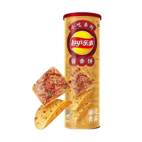 Lay's Stax Spicy Saucy Pancake Flavor Potato Chip 4 pack (90g) (China)