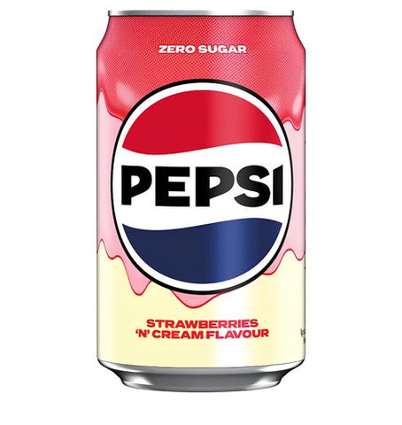 Pepsi Strawberry Cream Zero Sugar 6ct (330mL) (UK)