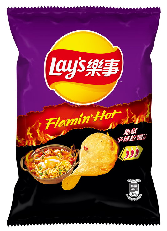 Lay’s Flamin’ Hot Korean Spicy Ramen 6ct (60g) (Taiwan)