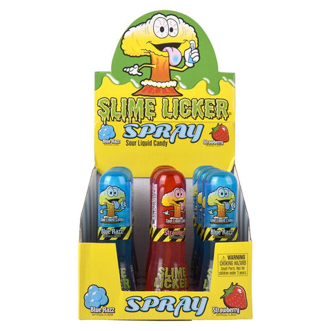 Slime Licker Spray Pack of 12- Blue Razz and Strawberry