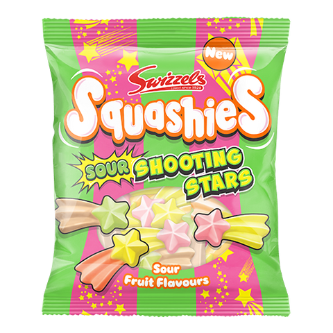 Swizzles Squashies Sour Shooting Star Gummies 6ct (100g) (UK)