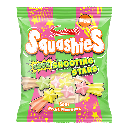Swizzles Squashies Sour Shooting Star Gummies 6ct (100g) (UK)