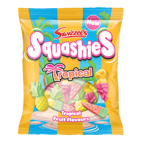 Swizzles Squashies Tropical Flavor Gummies 6ct (100g) (UK)