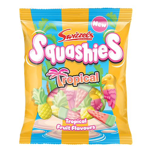 Swizzles Squashies Tropical Flavor Gummies 6ct (100g) (UK)