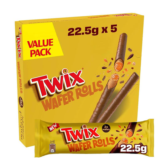 Twix Crispy Rolls (5x22.5g) (UK) 4- pack