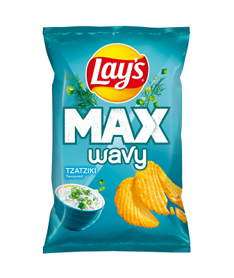 Lay’s Max Wavy - Tzatziki 4ct (150g) (Slovenia)