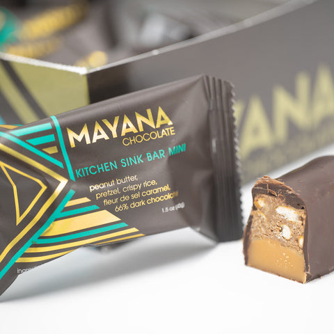 Mayana Chocolate - Kitchen Sink Mini Bar Box of 10 (43g)