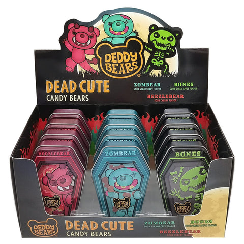 Deddy Bears Dead Cute Candy Bears Box of 12 Tins