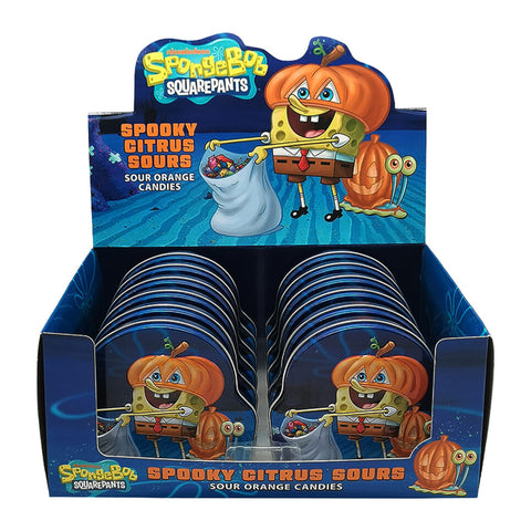 SpongeBob SquarePants Spooky Citrus Sours Box of 12 Tins