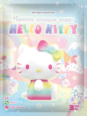 Top Toy Hello Kitty Summer Rainbow Candy & Mini Figure Surprise Bag (Display Box of 10 Bags)
