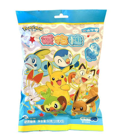 Leda Pokémon Ring Candy - Blueberry Flavor 4ct (50g) (China)