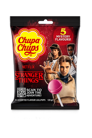 Chupa Chups × Stranger Things – 5 Mystery Flavors Bag (120g) | UK | 6 ...