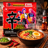 Kpop Demon Hunters Premium Shin Original Ramyun Noodle Soup - Bag of 4 (120g)