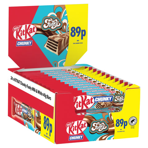 KitKat Chunky Funky Milk & White (40g) (UK) 24ct
