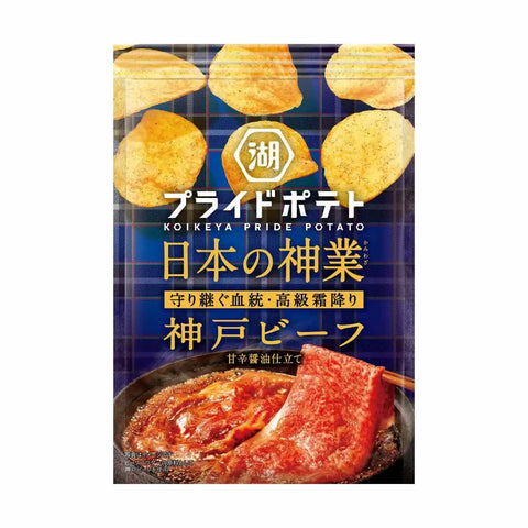 Koikeya Pride Potato Japanese Shinto Industry - Kobe Beef (52g) (Japan) 6-pack