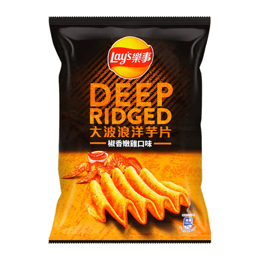 Lay's Deep Ridged Pepper Chicken Flavored Chips (54g) (China) 6-Pack