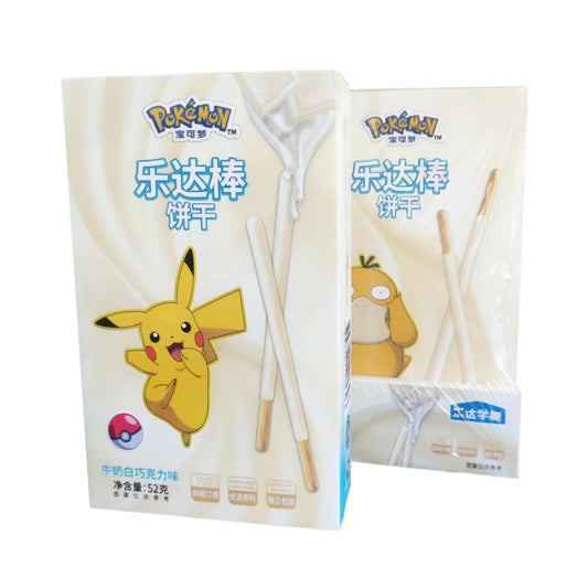 Pokémon Biscuit Sticks - White Chocolate (52g) (China) 6-Pack