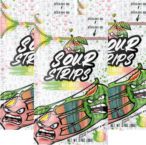Sour Strips - Melonade Strips 3.5oz - Spain - 4 Pack